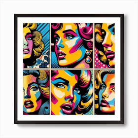 Abstract Nostalgia: Echoes of Pop Art Print