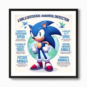 Sonic The Hedgehog 39 Art Print