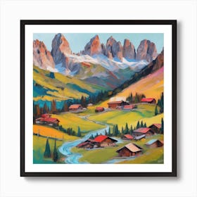 Dolomite Valley Art Print