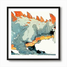 Saber Tooth Tiger Art Print