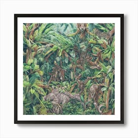 Jungle Animals Art Print