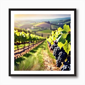 Vineyards In Tuscany 4 Art Print