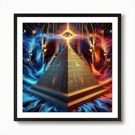 Sacred Sands: Delving into the Mystical Realm of Egypt" Art Print