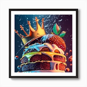 Hamburger Royal And Vegetables 3 Art Print