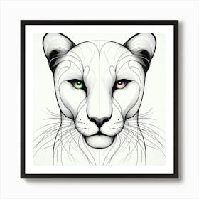 Lion Head 11 Art Print