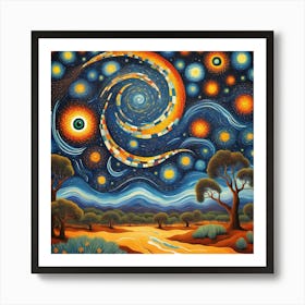 Starry Night Outback Art Print