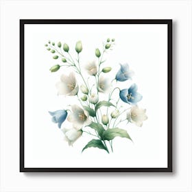 Flowers of Bells Art Print
