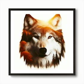 Wolf Portrait Art Print