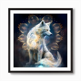 White Wolf 4 Art Print