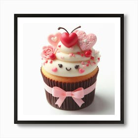 Valentine'S Day Cupcake 2 Art Print