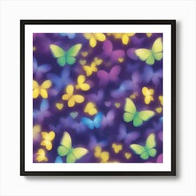 Colorful Butterflies Art Print