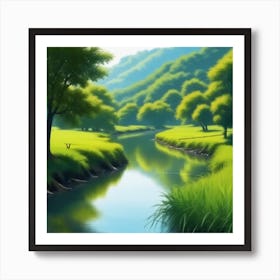 Landscape Painting 188 Art Print