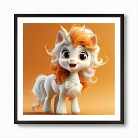 Unicorn 3d 1 Art Print