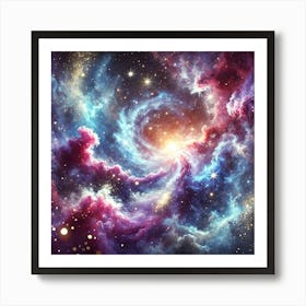 Galaxy Nebula Art Print