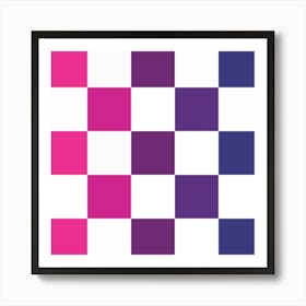 Checkered Pattern Art Print