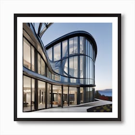 Curved Glass House Art Print