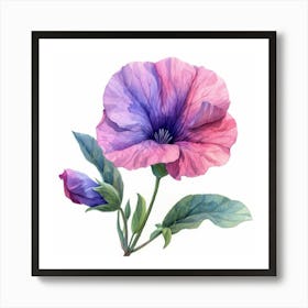 Watercolor Flower 1 Poster