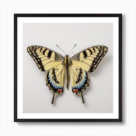 Butterfly of Papilio machaon Art Print