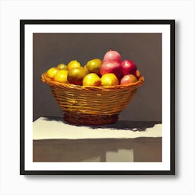 fruit basket Art Print