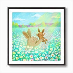 Bunny Family Art Print