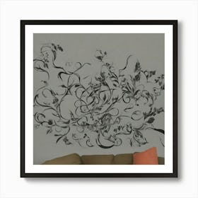 Floral Wall Decal 3 Art Print