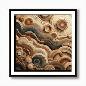 Abstract Wood Art Art Print