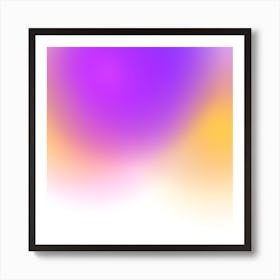 Abstract Purple And Yellow Background Art Print