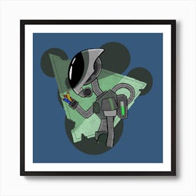Broken Bot Art Print