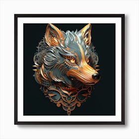 Wolf Head 1 Art Print