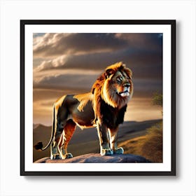 Lion art 9 Art Print