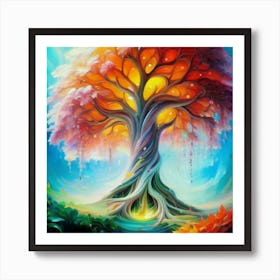 Tree Of Life oil painting abstract painting art 1 Art Print