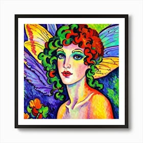 Fairy with Curls Poster