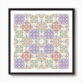 Abstract Floral Pattern Art Print