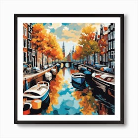 Amsterdam Canal 1 Art Print