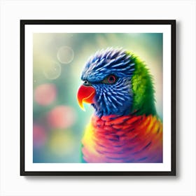 Colorful Lorikeet Art Print