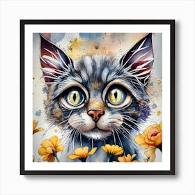 Kitty Cat Art Print