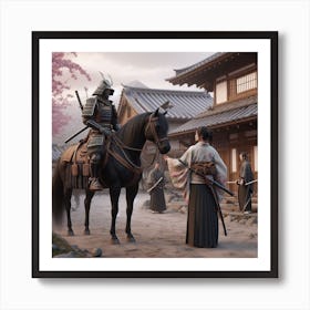 Farewell, samurai Art Print