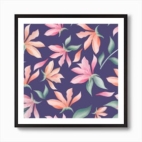 Magnolia flowers Art Print