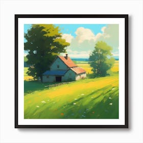 House In The Countryside 4 Art Print