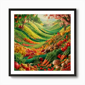 Fruit And Vegetable Garden Art Print