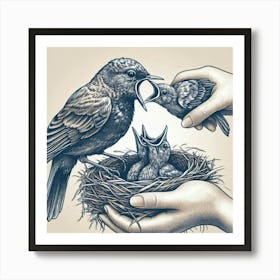 pet birds Art Print