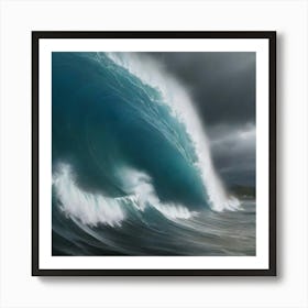 Big Wave Breaking Art Print