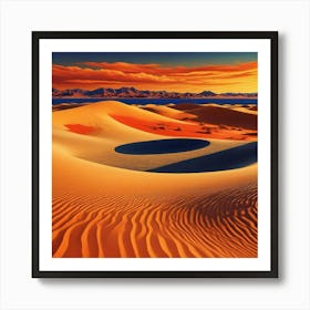 Desert Landscape Art Print (1) Art Print