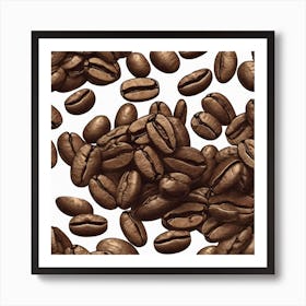 Coffee Beans 202 Art Print