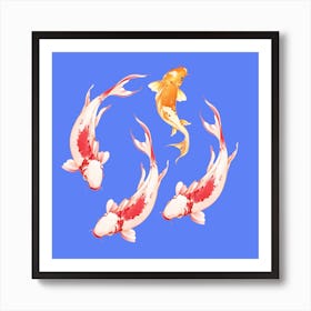 Koi Fish Art Print