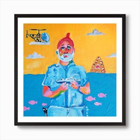 Steve And His Boat Art Print