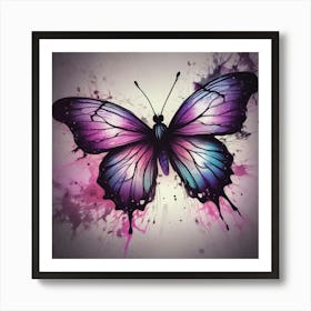 Butterfly Painting 321 Art Print