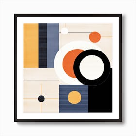 Lunar Lull: Squares and Circles Fantasy Art Print