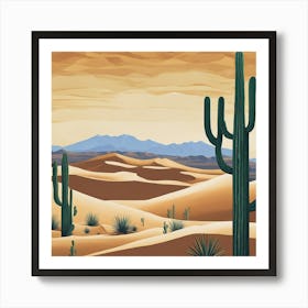 Desert Landscape 6 Art Print