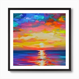 Sunrise Painting 2 Art Print